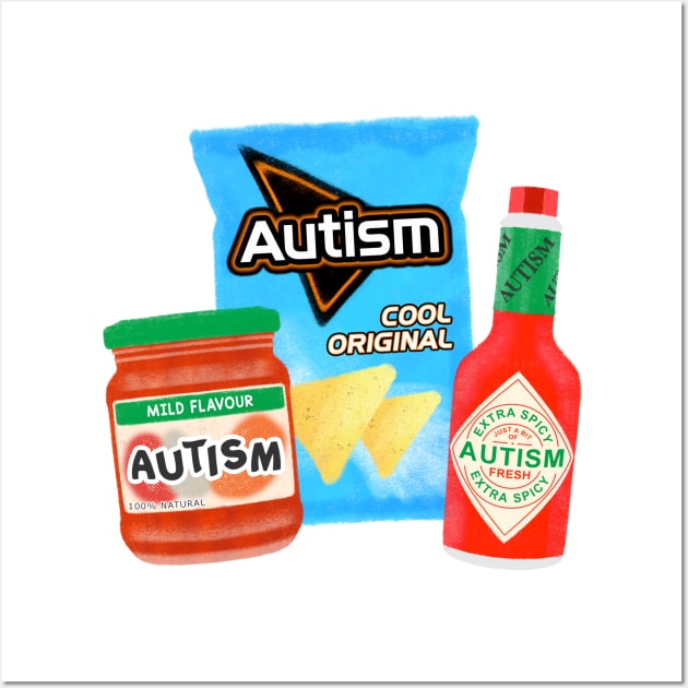 Spicy Autism Wall Art by jadeboylan